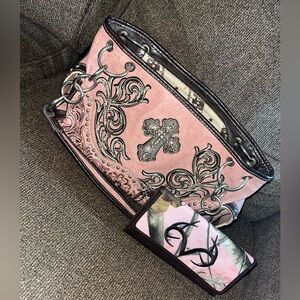 Pink country purse